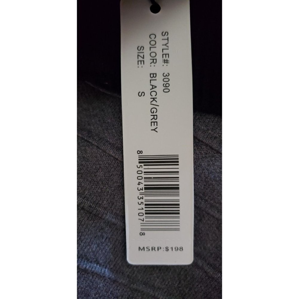 NWT ROMIMONA WOMEN'S BLACK GREY ZIPPER CLOSURE SWEATER TOP CARDIGAN SMALL - Picture 10 of 10